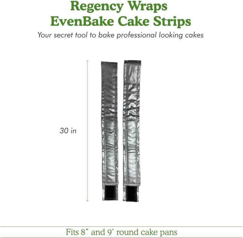 EvenBake Baking Strips - Easy to Use & Reliable for Moist Cake Layers - 8-9" gallery