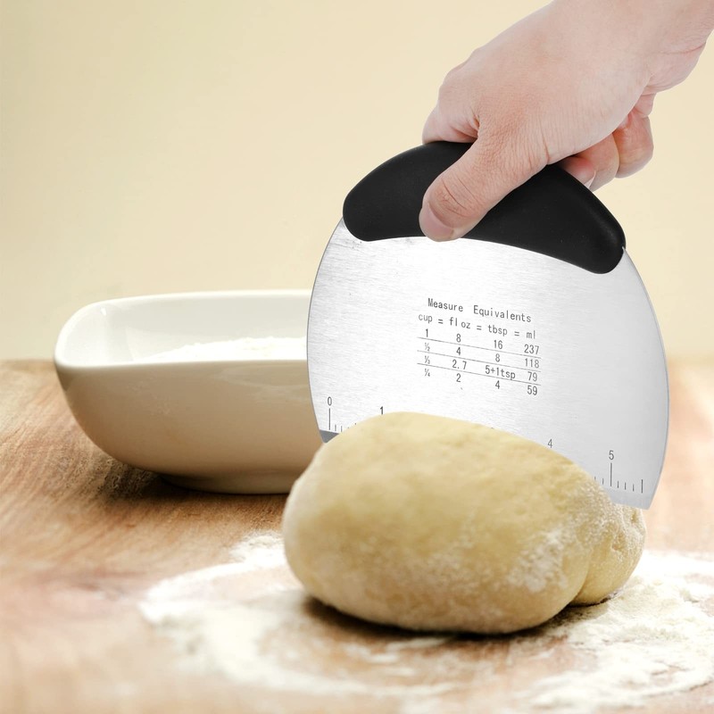 Pastry Cutter, Dough Blender, 3 Cup Flour Sifter and Biscuit Cutter, 8 Pieces... gallery