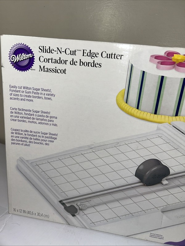 Wilton Slide-N-Cut Edge Cutter Icing Sheets Cutter New 9A gallery