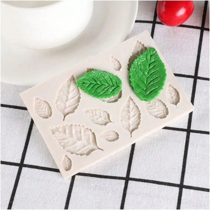 1PC Leaf Silicone Mold 3D Fondant DIY Pudding Chocolate Candy Dessert Fondant Ha gallery