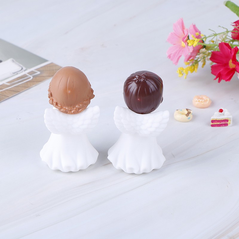 2Pcs Angels Figurines Miniature Well Sculpture Ornament Decoration For Cak.82 gallery