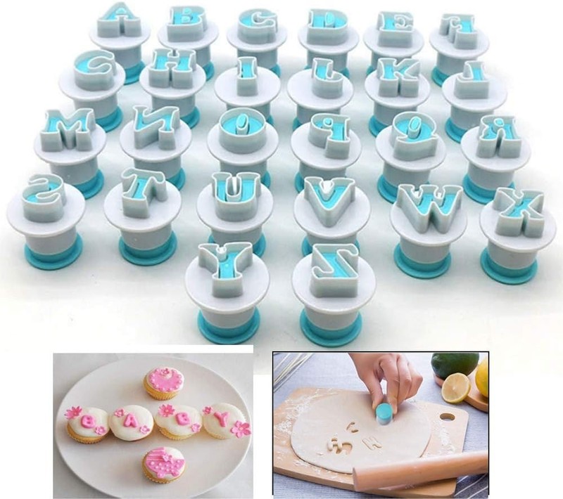 Creative 26-Piece Alphabet Cookie Stamp Set: Perfect for Gift & DIY Projects gallery