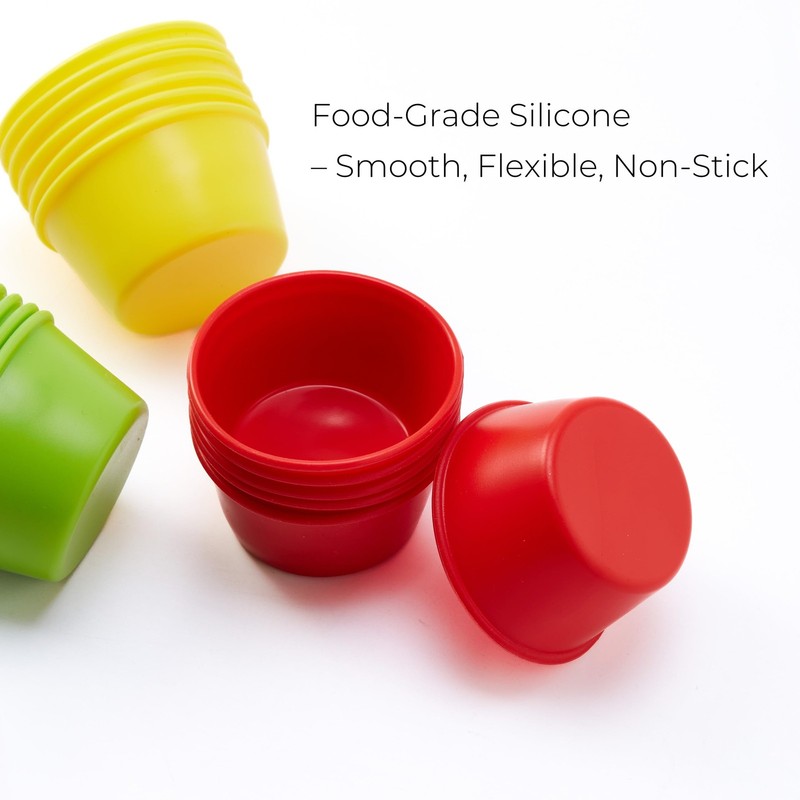 Puto Molder Filipino Silicone – 18 Pcs Puto Mold Cups for Steamer Filipino, K... gallery