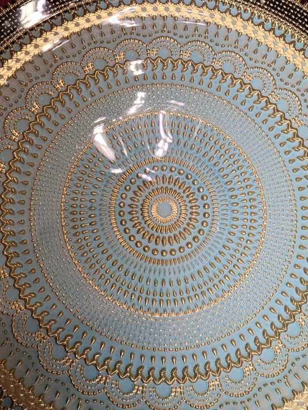 Handmade Turkish Cake Stand Reverse Painted gallery