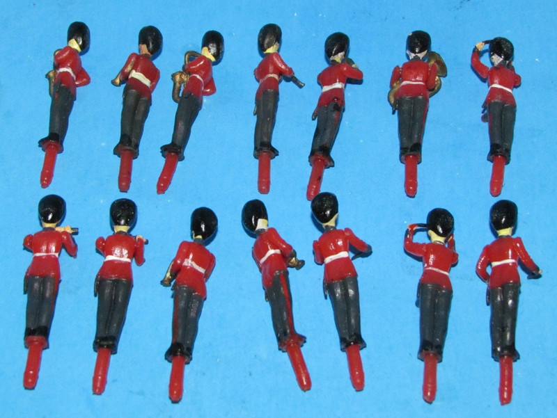 Vtg 1960's Rare Lot of 28 Grenadier Guards Marching Band Cake Toppers 2" L@@K gallery