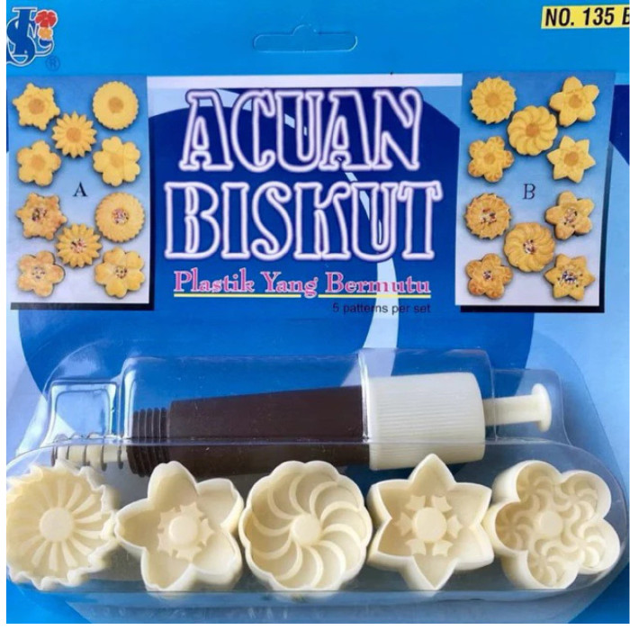 COOKIE CUTTER COMBO / MALAYSIA PINEAPPLE JAM TART MOLD / 5 DESIGNS FREE SHIPPING