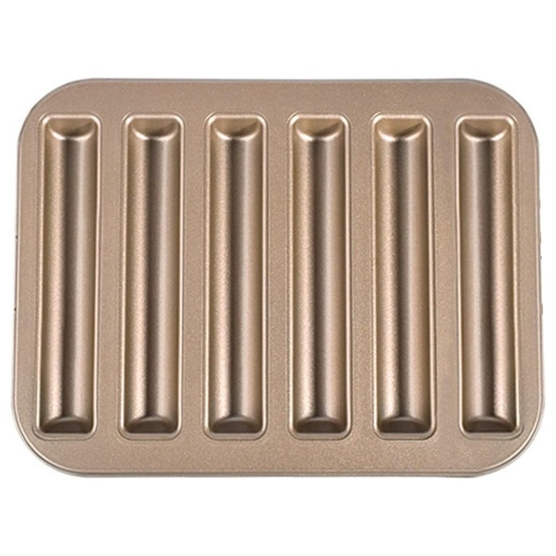 Non-Stick Biscuit Stick Mold Cake Baking Pan Carbon Steel Cake Bread Mold 6664