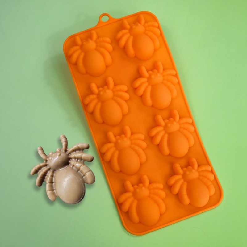 Chocolate Mold Halloween Silicone Baking Mold Spider Shape Silicone Cake Mold…