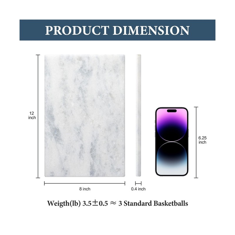 Koville African Natural Marble Cutting Board for Kitchen Pastry... FAST USA SHIP gallery