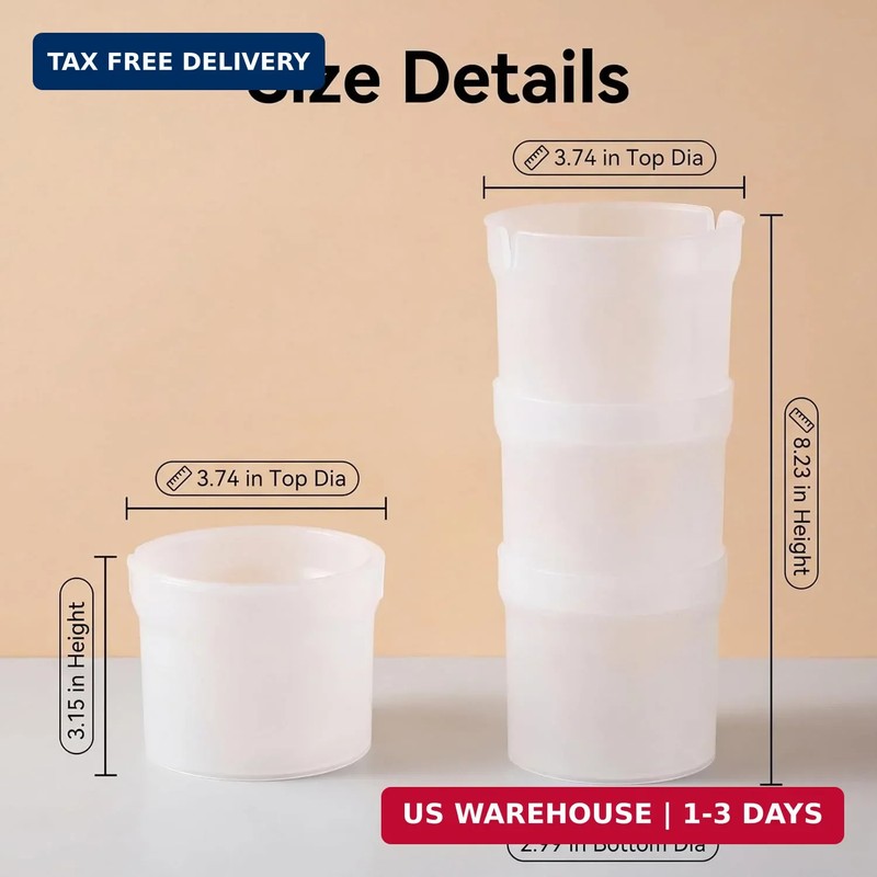 1-Pack Pastry Bag Holder Cake Decorating Supplies with Piping Tip Organizer & Pi gallery
