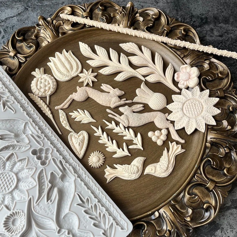 Flower Silicone Mold Fondant Cake Chocolate Sugarcraft Resin Plaster Soap Mould