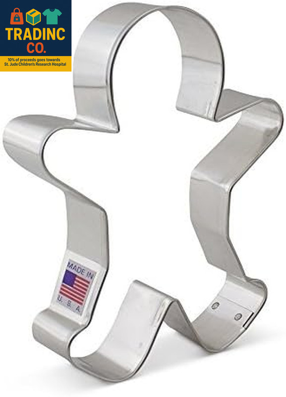 Happy Gingerbread Man Cookie Cutter, Large 5.25" by gallery