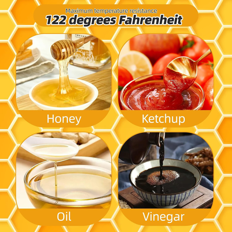 24 Pack Honey Bottle, Honey Bottles Squeeze 16 Oz,With Leakproof Flip-Top Caps,R gallery