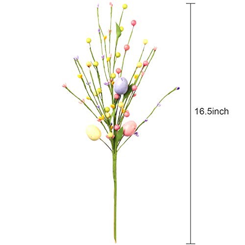 6 pcs Artificial Easter Stems, Colorful Berry Picks Berry Stems with Easter gallery