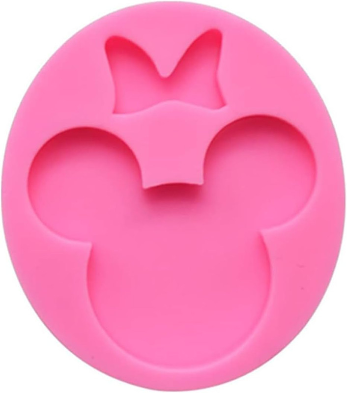 Cute Mouse Head Silicone Mold for DIY Desserts, Chocolate Candy, Pudding, Cupcak