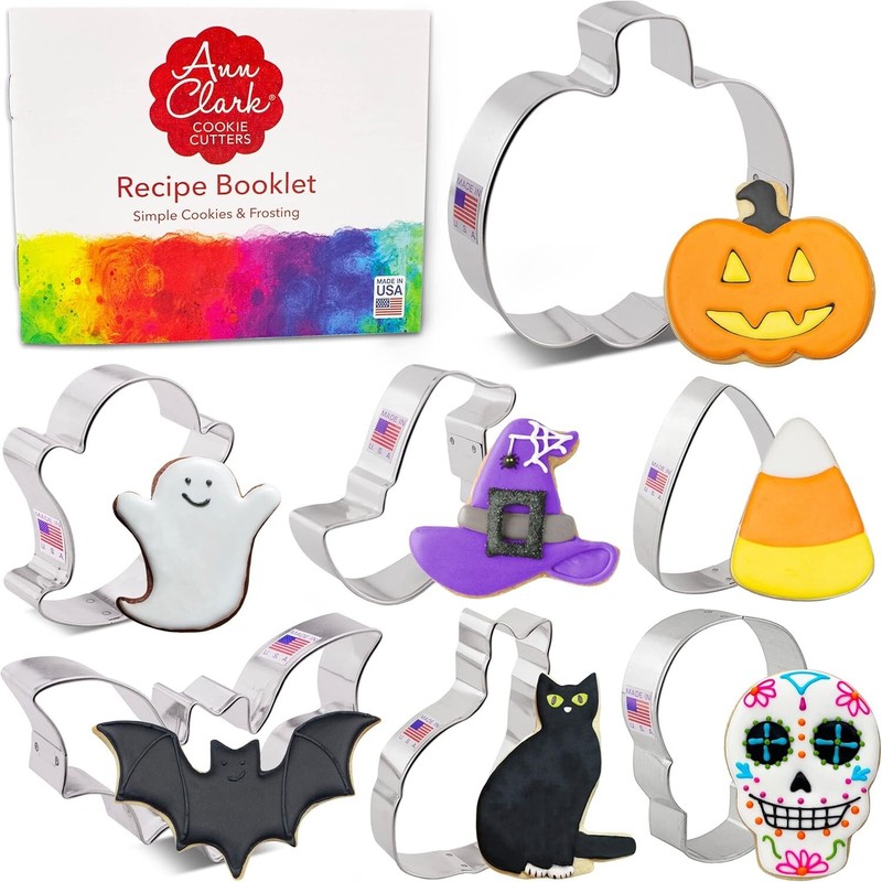 Creative Halloween Baking: 7-Pc. Cookie Cutter Set - Alloy Steel, Food Safe gallery