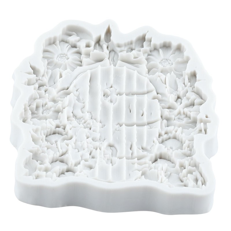 Wooden Door Fondant Molds Door Chocolate Silicone Mold for Cake Decorating Cu... gallery