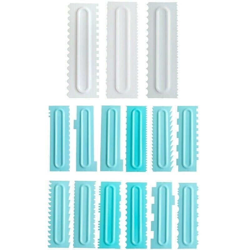 Smoother Cake Scraper Decorating Pastry Cake Comb Icing Smoother Baking 1Set gallery