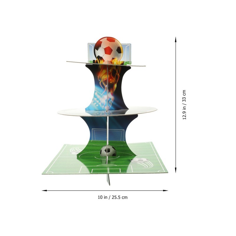 Tiered Serving Tray Football Party Cake Decorations Afternoon Tea Stand gallery