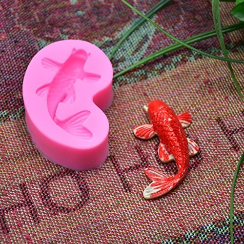 Koi Fish Fondant Mold 2.5 Inch Silicone Gum Paste Cake Decorating Candy Cupcake gallery
