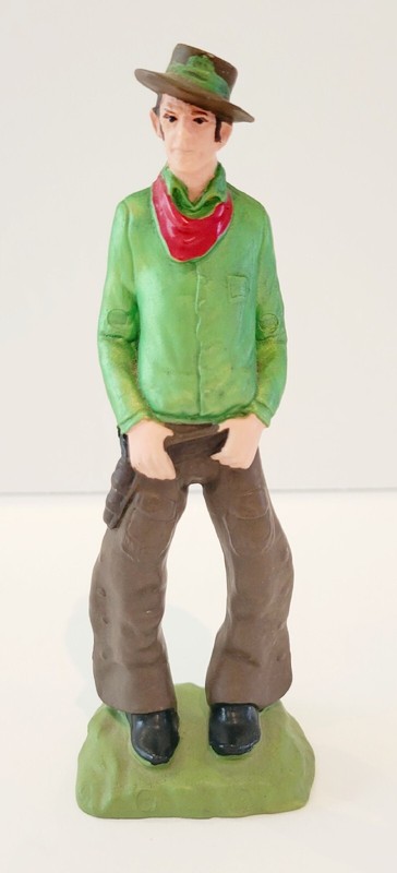 Vintage Wilton 1972 Cowboy Cake Topper 6″ Birthday Country Western Chaps Figure