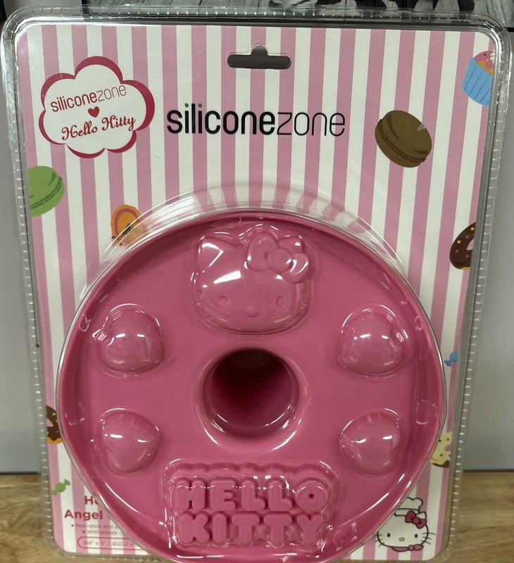 Hello Kitty Silicone Angel Cake Mold Pink 8”x5” Baking Cake Mold Hello Kitty gallery