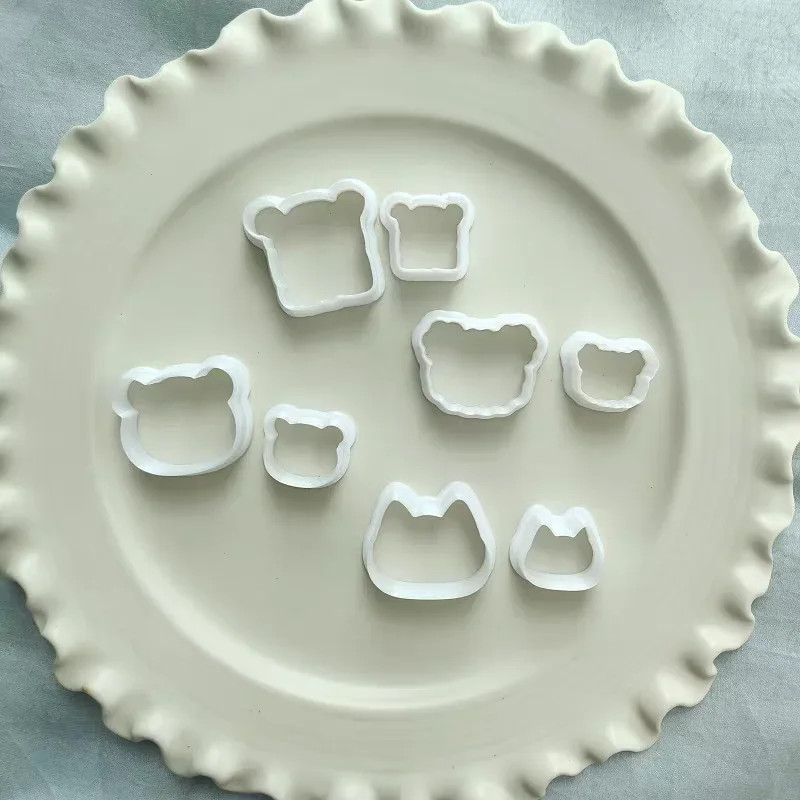 Bear Dog Shaped Cookie Cutters Plastics Small Cat Baking Molds Mini Dog DIY Cake gallery