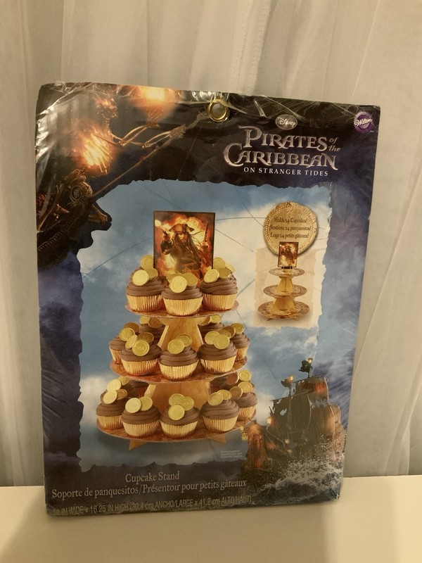 Disney Pirates of the Caribbean Cupcake Stand 3 Tier Wilton Party Display New