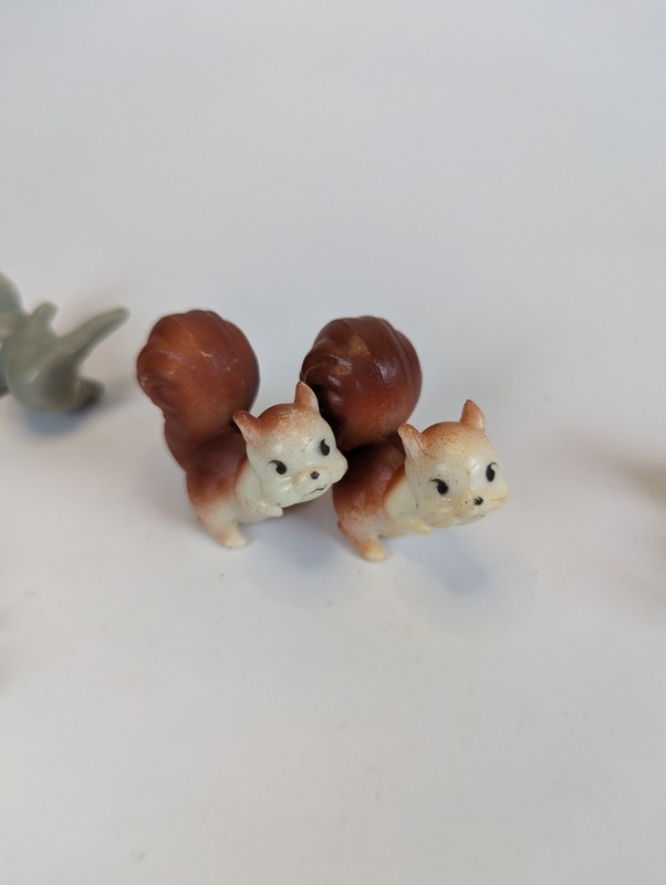 Lot Of Vintage Animal Cake Topper Figurines Mouse Squirrel Donkey gallery