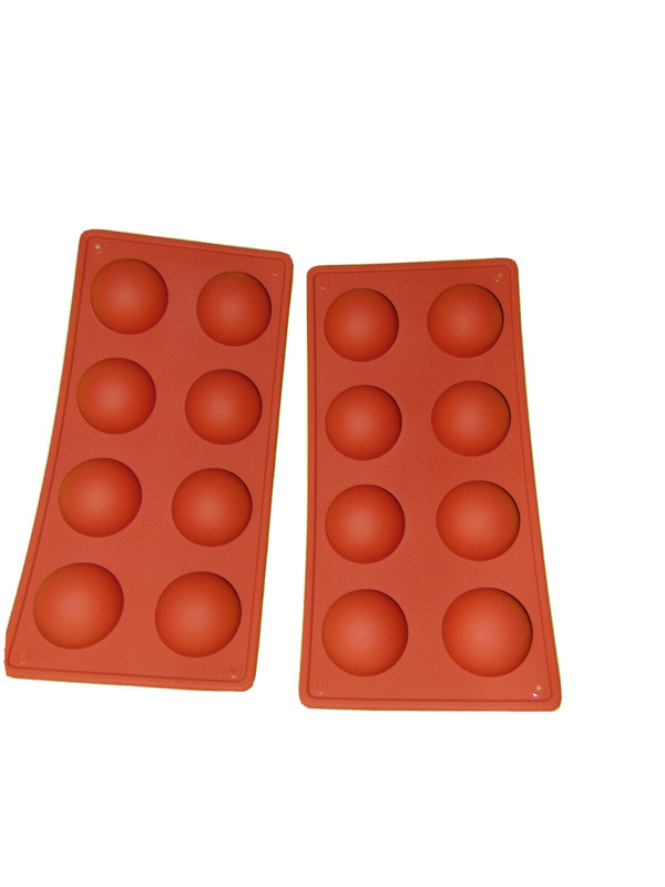Silicone Semi Sphere Chocolate Mold Set 16 Cavities 2 Inch Round Candy Molds