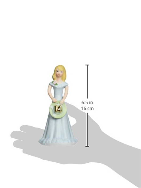 Birthday cake topper - Growing up girls BLONDE AGE 14 princess gallery