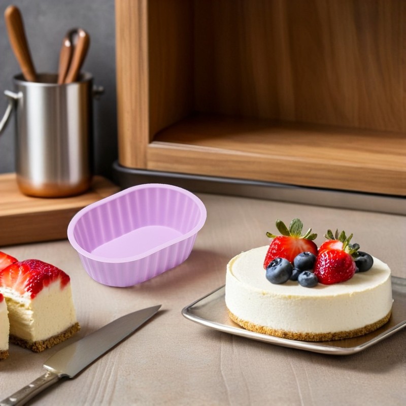 12 Pcs Mousse Cake Mold Nonstick Breads Loaf Pans Non-stick Oval gallery