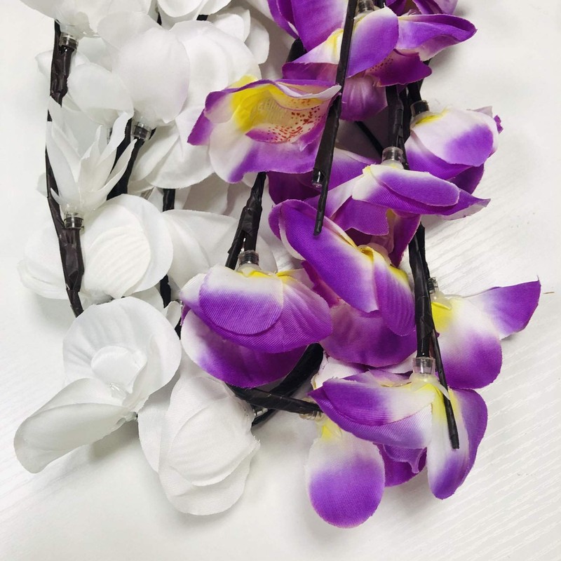 Sezrgiu 2 Pack Led Orchid Branch Light Phalaenopsis Twig Lamp Artificial gallery