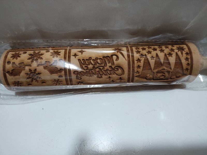 Rolling Pin Nativity Embossed Christmas cookie Stamp Xmas gifts mold Xinbada gallery