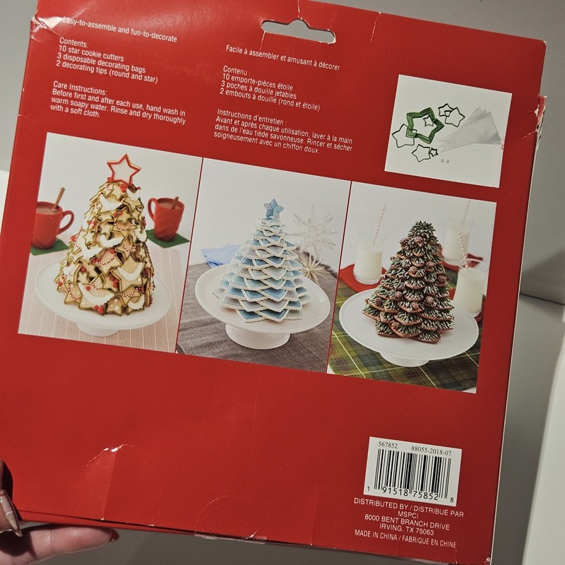 Cookie Tree Cutter Set Stackable Multi Size Stars NIB gallery