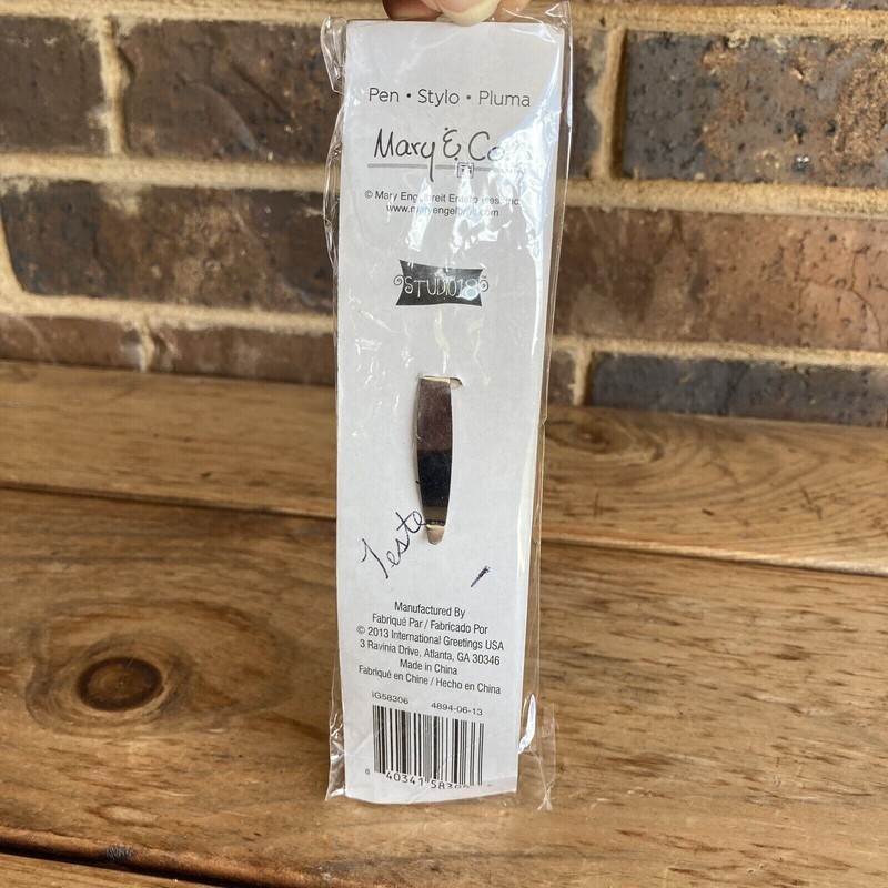 2013 Mary Engelbreit & Co Christmas Ink Pen Scotty Dog On Sled TESTED gallery