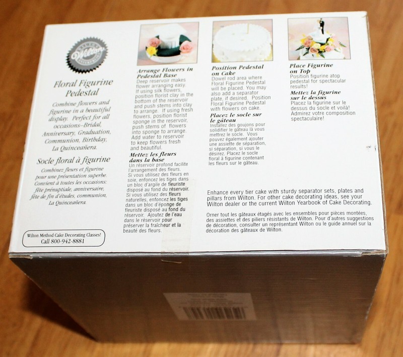 Wilton FLORAL FIGURINE PEDESTAL #113-3304 NEW/PKG Wedding , Quinceanera Cakes gallery