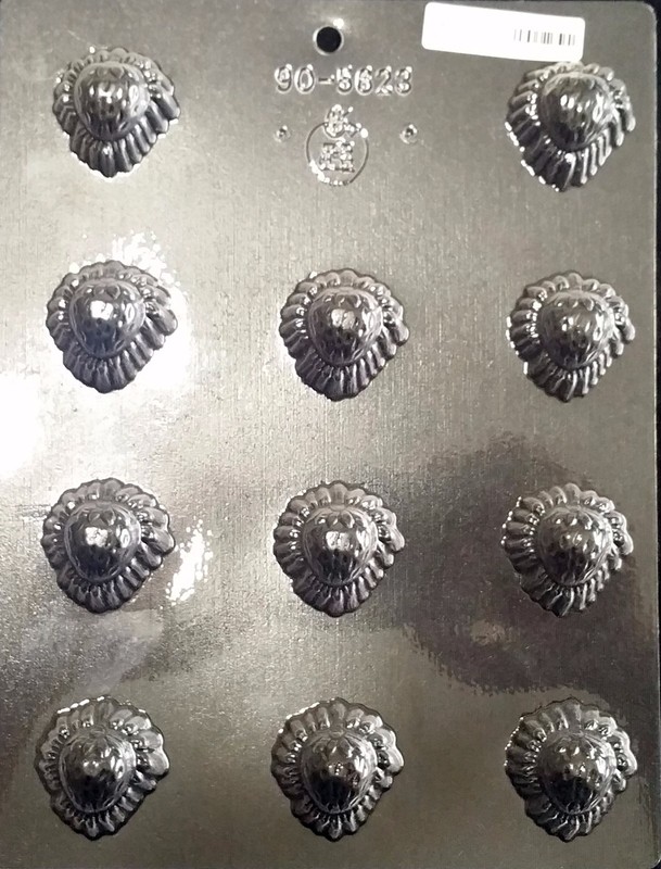 Food Bite-Sized Strawberry Chocolate Plastic Candy Soap Mold CK 90-5623