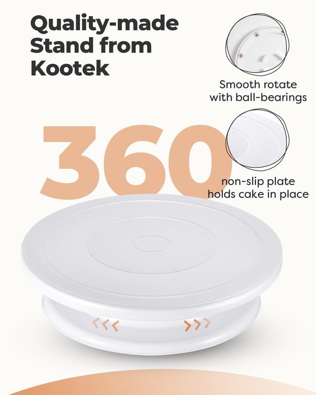 Kootek Cake Stand, 11 Inch Rotating Cake Turntable for Decorating, Display & ... gallery
