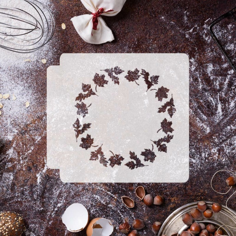 Autumn Leaves Wreath 783-E058 Stencil