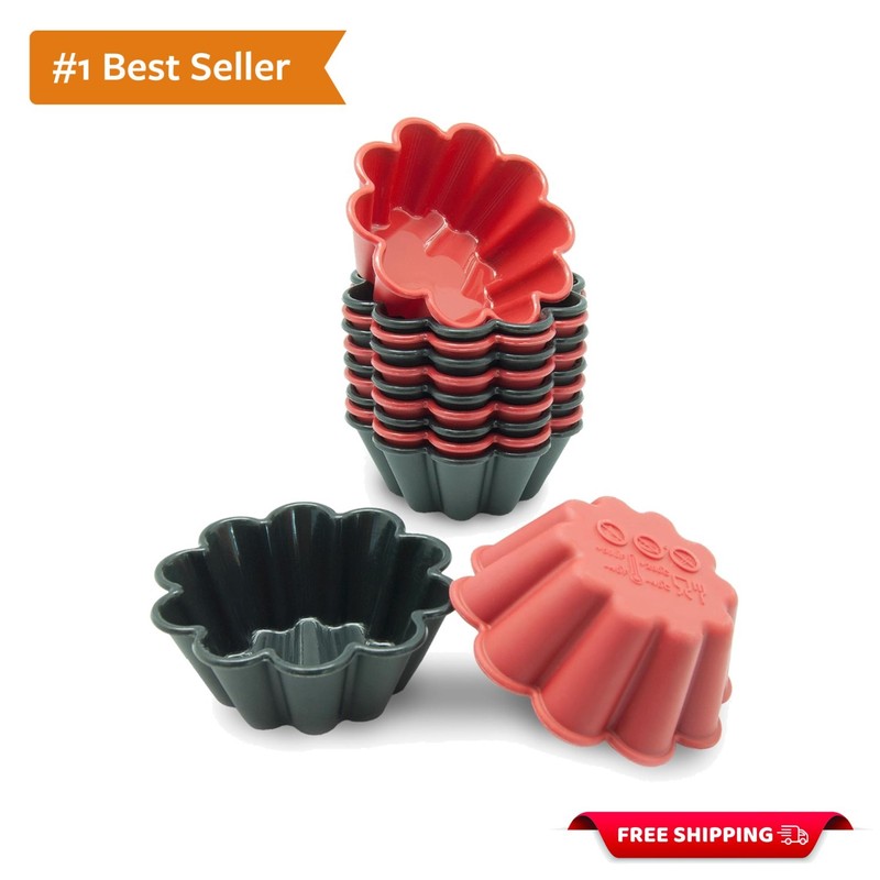 Durable & Stylish Silicone Muffin Cups - Non-Stick for Everyday Baking Fun