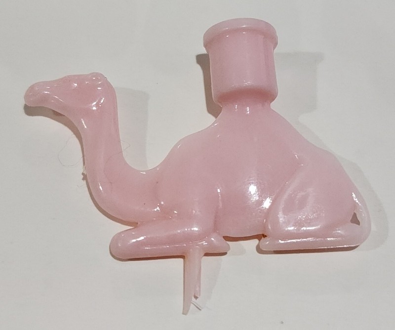 VINTAGE Pink Plastic Circus Animals Candle Holder, set of 5 + Other Holders gallery