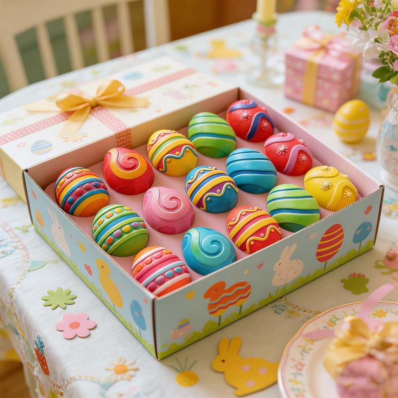Easter Egg Molds, 2PCS Silicone Egg Molds for Chocolate, Easter Egg Chocolate... gallery