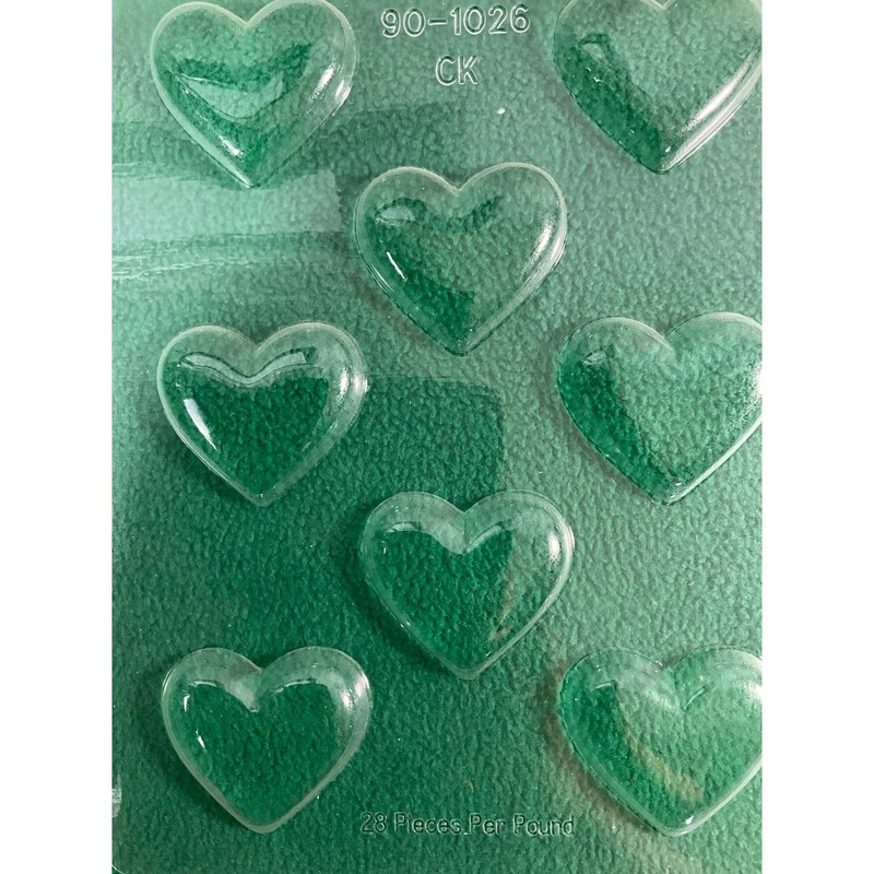 Set of 2 VALENTINES DAY Chocolate Candy Lollipop Plastic Mold Puzzle and Heart gallery