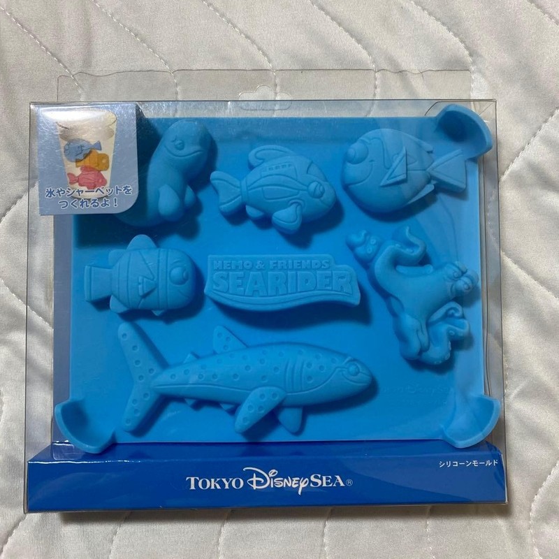 Tokyo Disney Sea Rider Nemo & Friends Silicone Mold Blue Finding Nemo Japan
