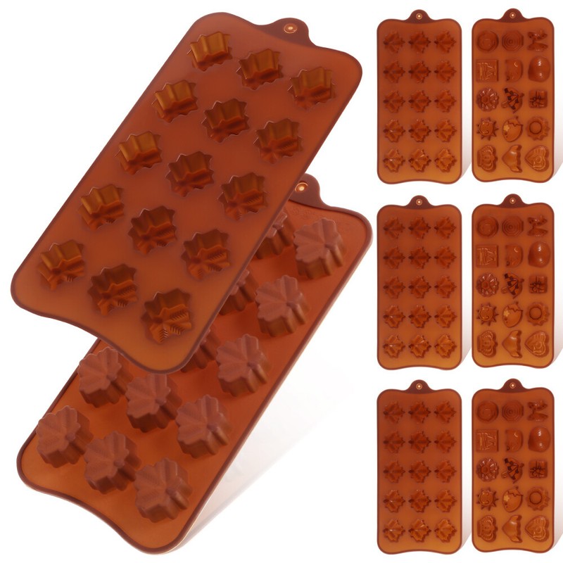 6 Pcs Non-Stick Chocolate Moulds Chocolate Molds Baking Chocolate Molds gallery
