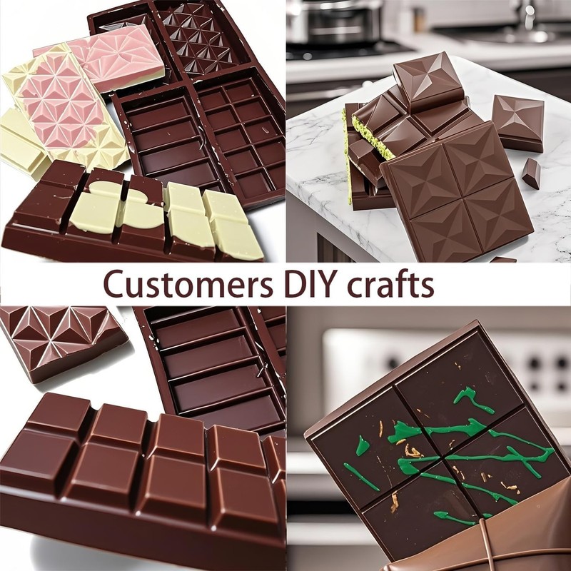 Multipurpose 2 Pack Silicone Molds - Perfect for Chocolate, Candies & More! gallery