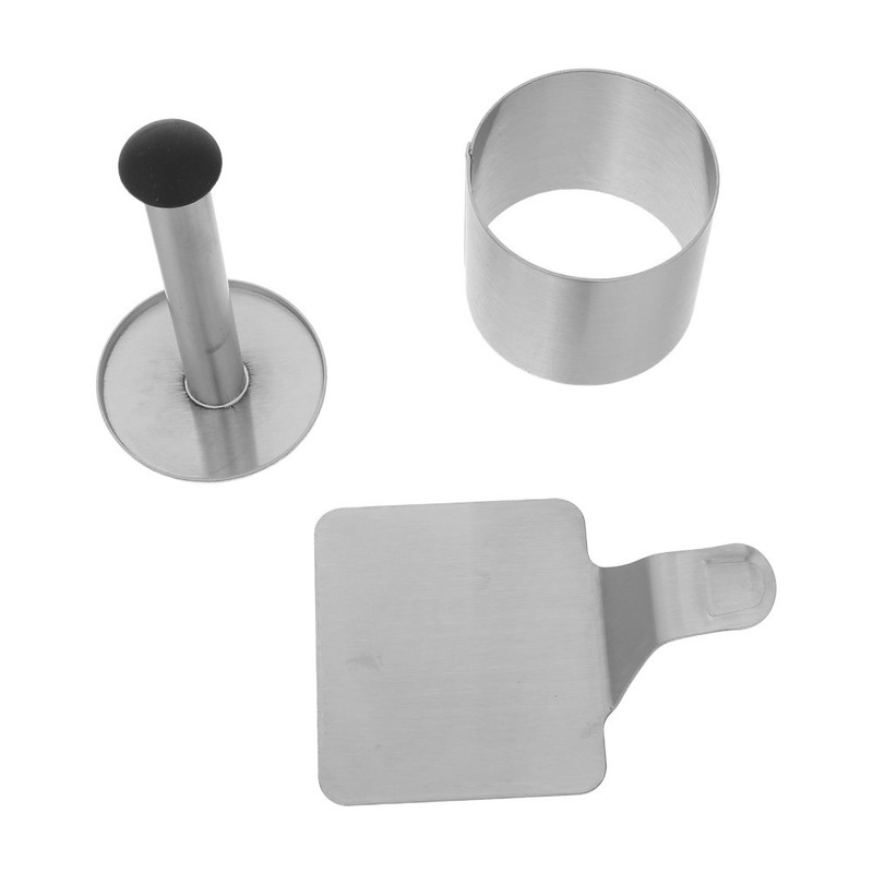 1 Set Reusable Stainless Steel Baking Rings for Cake Mousse and Dessert gallery
