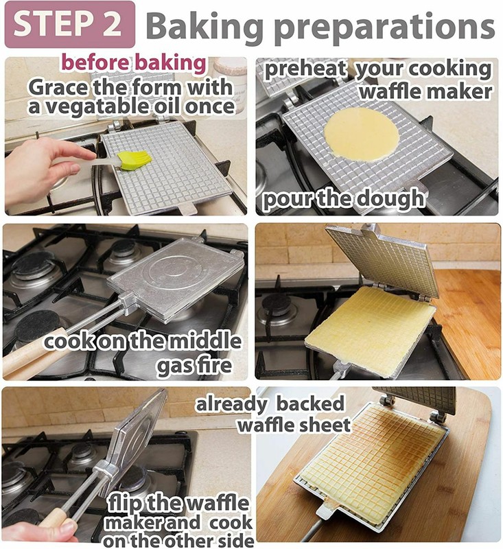 Two Aluminum Alloy Bakeware Cookie Sweet Triangular + Sweet Waffles Maker Mold gallery