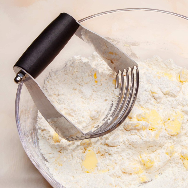 ALLTOP Pastry Shortening Blender Cutter,Stainless Steel Dough Masher Black gallery
